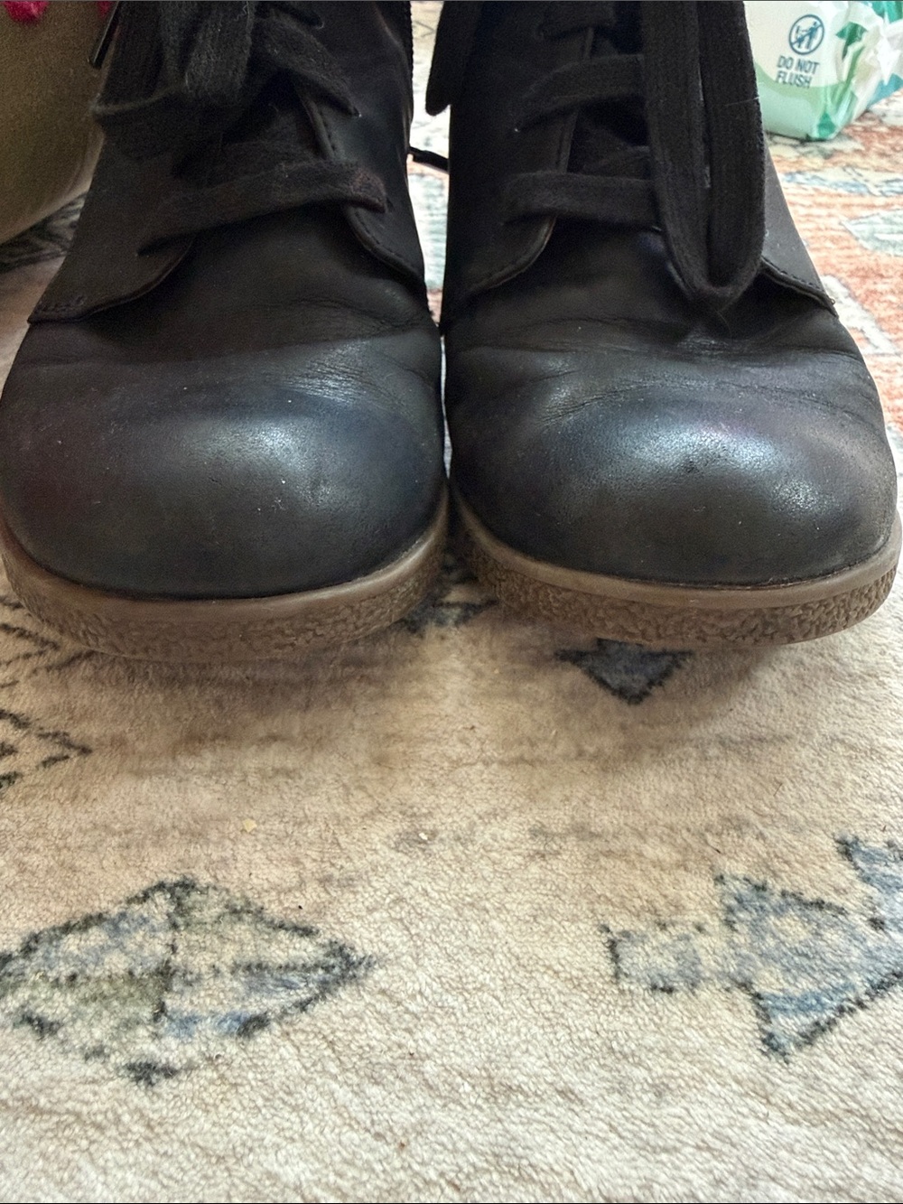 Dansko Betrice Black Leather Lace-Up Ankle Boots EU 39 Chukka Oxford Booties 8.5 - Picture 10 of 11